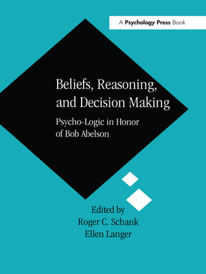 cover image of Beliefs, Reasoning, and Decision Making